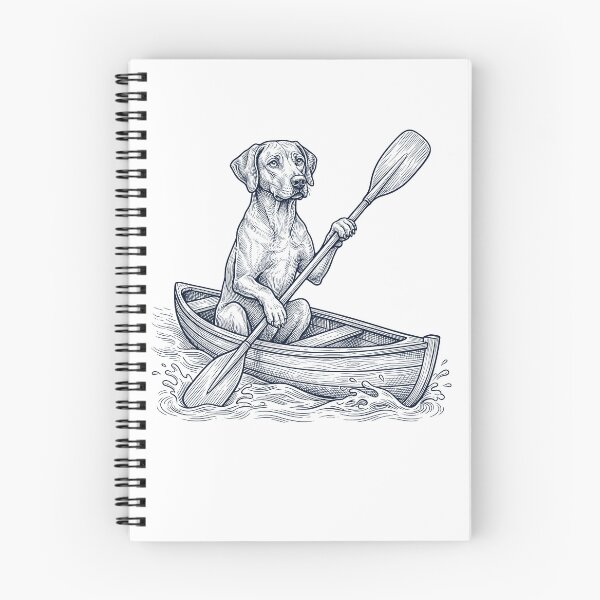 Item preview, Vintage Rhodesian Ridgeback Kayaking Water Sports Dog Lover designed and sold by DoodleTortle.