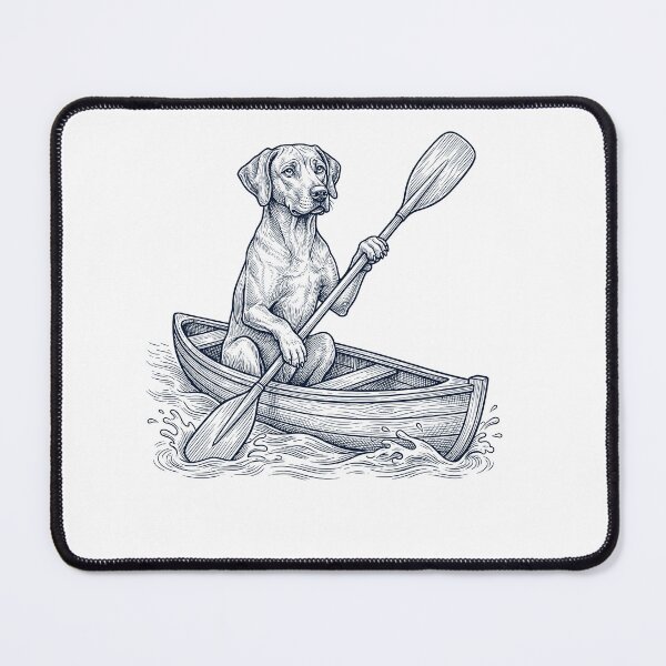 Item preview, Vintage Rhodesian Ridgeback Kayaking Water Sports Dog Lover designed and sold by DoodleTortle.