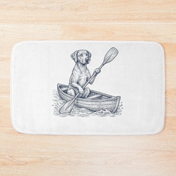 Item preview, Vintage Rhodesian Ridgeback Kayaking Water Sports Dog Lover designed and sold by DoodleTortle.