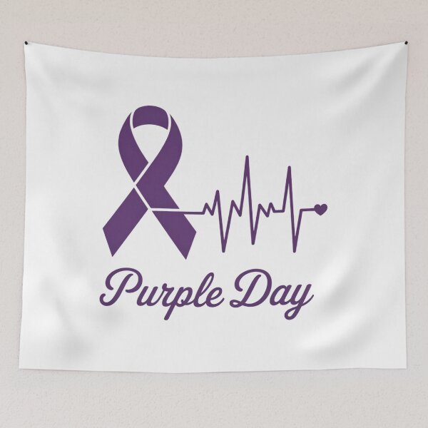 Item preview, Pancreatic Cancer Pancreatic Cancer Awareness Purple Ribbon Warrior Purple Day designed and sold by papertaless.