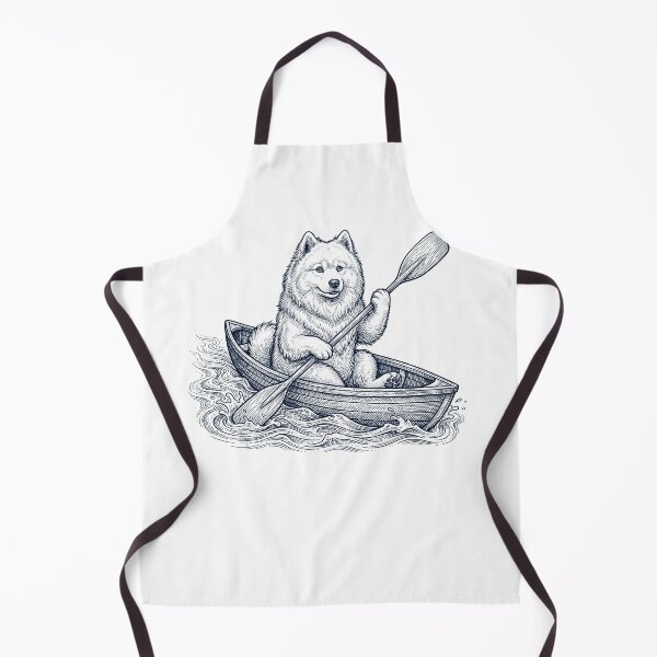 Item preview, Vintage Samoyed Kayaking Water Sports Dog Lover designed and sold by DoodleTortle.