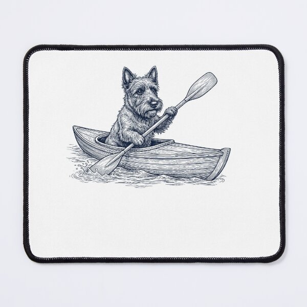 Item preview, Vintage Scottish Terrier Kayaking Water Sports Dog Lover designed and sold by DoodleTortle.