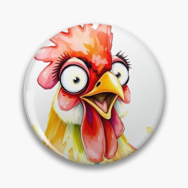 Item preview, Surprised rooster designed and sold by Serene Strokes Art.