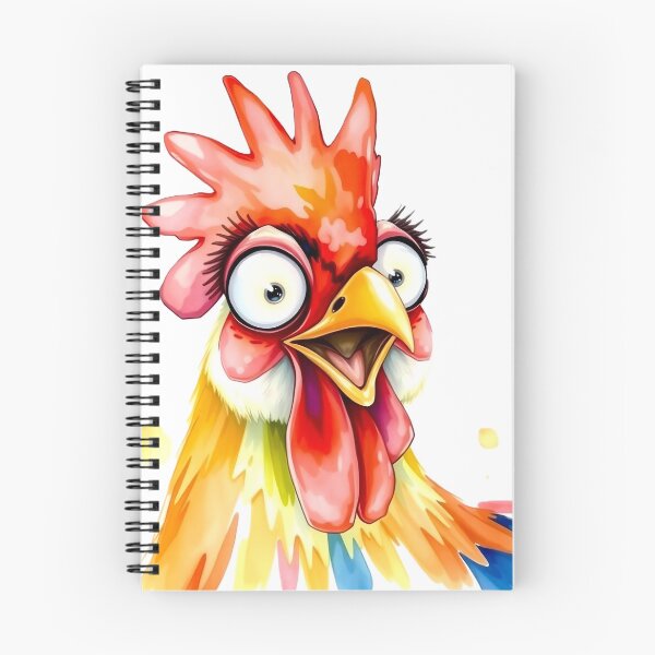 Item preview, Surprised rooster designed and sold by Serene Strokes Art.