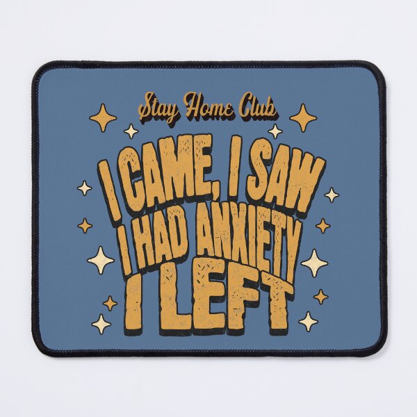 Item preview, Retro Introvert Humor I Came I Saw I Had Anxiety I Left designed and sold by AwesomeBeyondLimits.