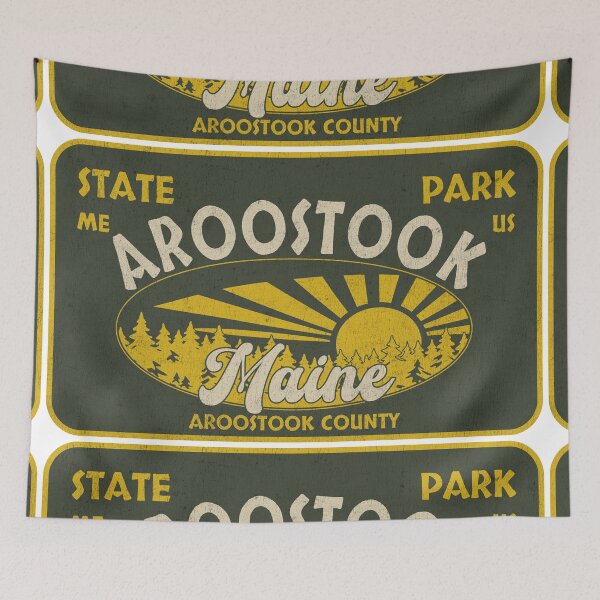 Item preview, Aroostook State Park, Aroostook County, Maine, badge design designed and sold by Wanderful-roads.