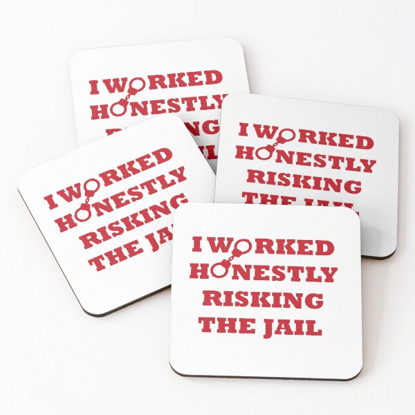 Item preview, I WORKED HONESTLY RISKING THE JAIL designed and sold by Say-Less-Studio.