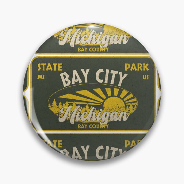 Item preview, Bay City State Park, Bay County, Michigan, badge design designed and sold by Wanderful-roads.