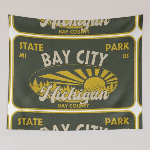 Item preview, Bay City State Park, Bay County, Michigan, badge design designed and sold by Wanderful-roads.