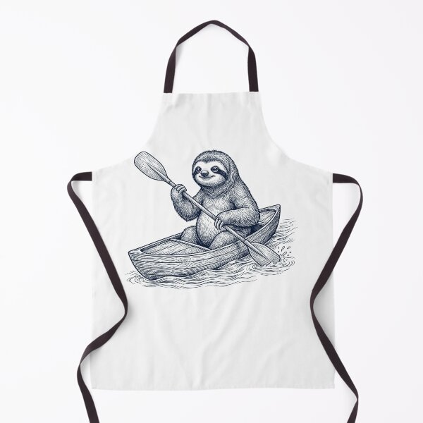 Item preview, Vintage Sloth Kayaking Water Sports Animal Lover designed and sold by DoodleTortle.