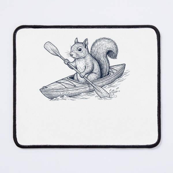 Item preview, Vintage Squirrel Kayaking Water Sports Animal Lover designed and sold by DoodleTortle.