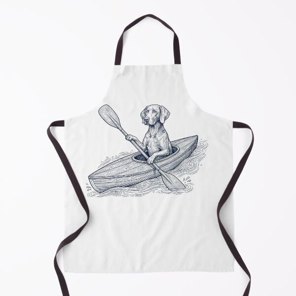 Item preview, Vintage Weimaraner Kayaking Water Sports Dog Lover designed and sold by DoodleTortle.