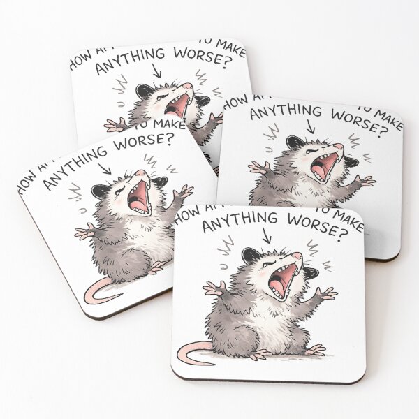 Item preview, Funny Opossum Meme Shirt, How Am I Supposed To Make Anything Worse, Chaotic Energy Animal, Sarcastic Humor Tee, Trash Panda Vibes designed and sold by Harbidge.