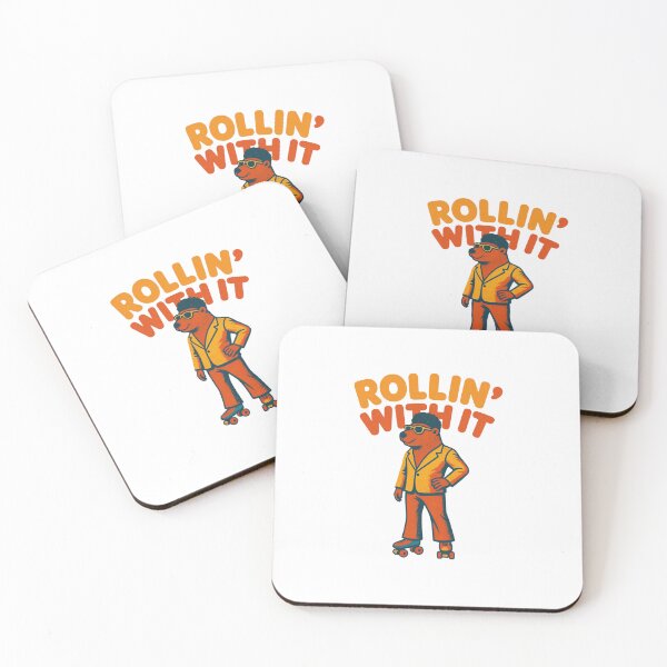 Item preview, Retro Roller Skating : Vintage Disco Bear Illustration | Rollin’ With It designed and sold by Colorful-Garden.