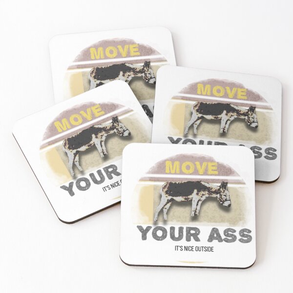 Item preview, Move Your Ass – Funny Donkey Motivational Graphic designed and sold by ChiaraPagani.