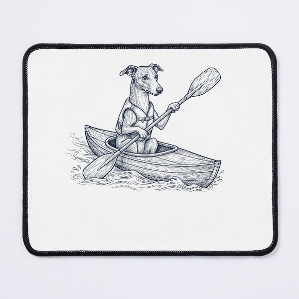 Item preview, Vintage Whippet Kayaking Water Sports Dog Lover designed and sold by DoodleTortle.