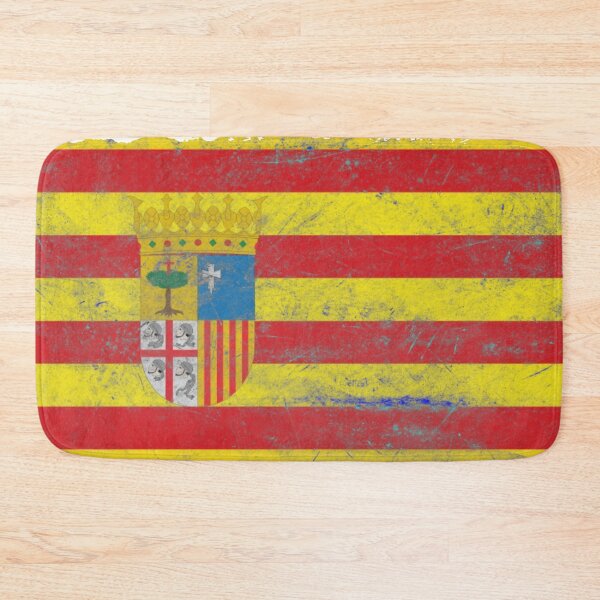 Item preview, Aragon Flag Metal Texture | Aragon Metal Design designed and sold by RoyalMerchantShop.