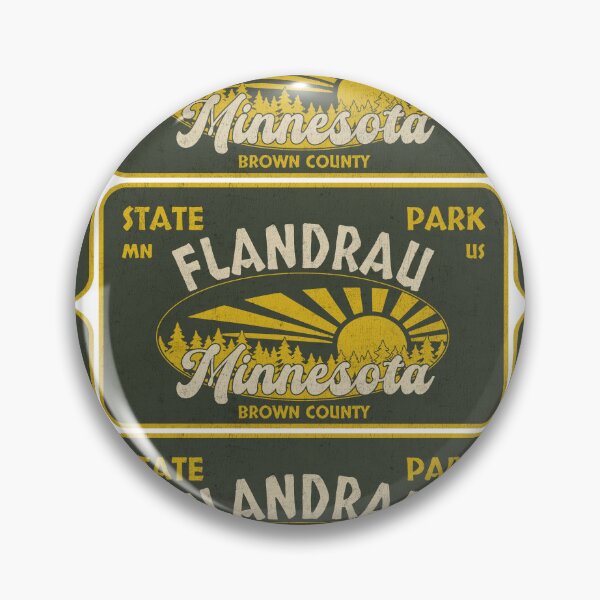 Item preview, Flandrau State Park, Brown County, Minnesota, badge design designed and sold by Wanderful-roads.