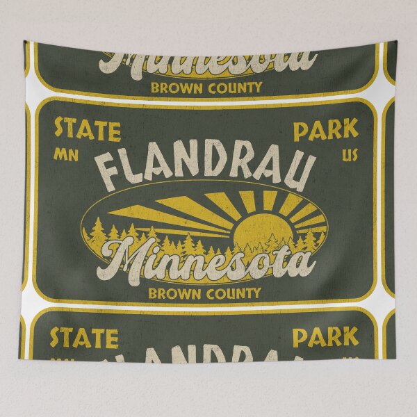Item preview, Flandrau State Park, Brown County, Minnesota, badge design designed and sold by Wanderful-roads.