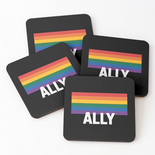Item preview, Proud Ally Bars Equality LGBTQ Rainbow Flag Gay Pride Ally designed and sold by VENOM0RIOT.