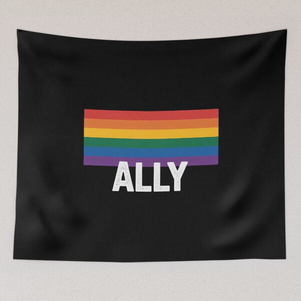 Item preview, Proud Ally Bars Equality LGBTQ Rainbow Flag Gay Pride Ally designed and sold by VENOM0RIOT.