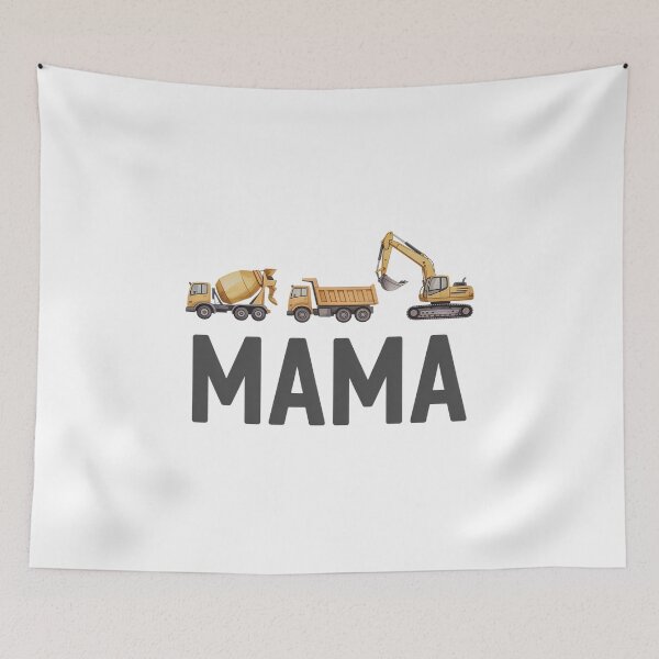 Item preview, Mama Construction Excavator Truck Matching Family designed and sold by RonnasJackson.