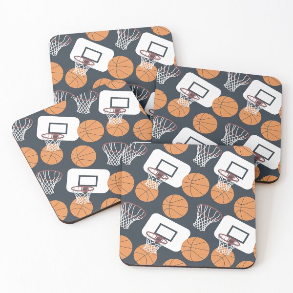 Item preview, Basketball Hoop Seamless Pattern – Basketballs & Backboards designed and sold by Midnight Veil Designs.