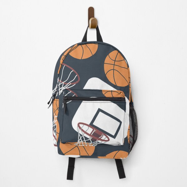 Item preview, Basketball Hoop Seamless Pattern – Basketballs & Backboards designed and sold by Midnight Veil Designs.