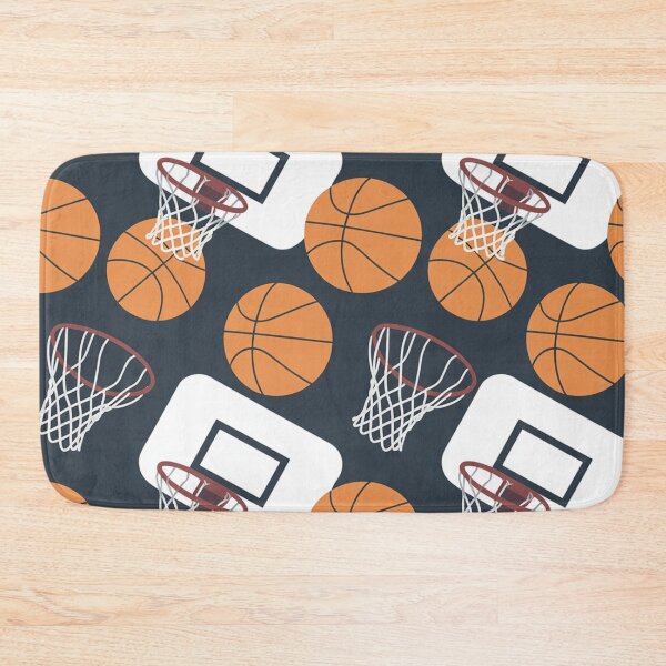 Item preview, Basketball Hoop Seamless Pattern – Basketballs & Backboards designed and sold by Midnight Veil Designs.