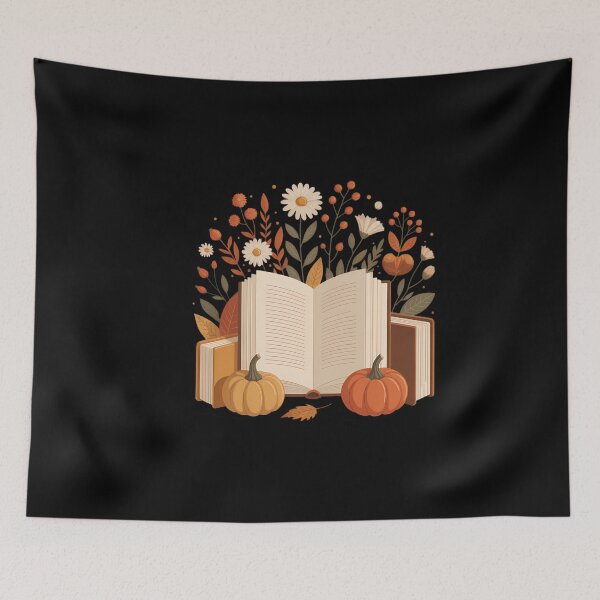 Item preview, Reading Book Pumpkin Wildflower Fall Reader Bookish Autumn designed and sold by VENOM0RIOT.