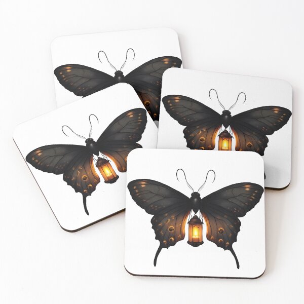 Item preview, Butterfly with a Lantern – Magical Night Light Aesthetic designed and sold by Ragnarok-Tee.