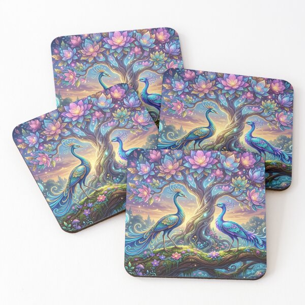 Item preview, Luminous peacocks in the magic garden designed and sold by Sigtrix.