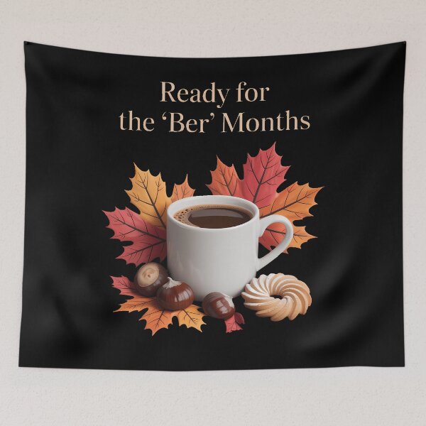 Item preview, Ready For Ber Months Fall Leaves Autumn Winter Hot Cocoa  designed and sold by papertaless.
