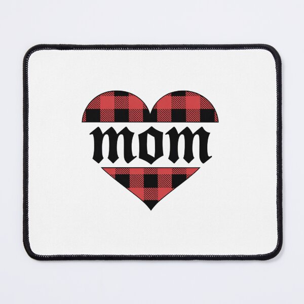 Item preview, Mom Tat Love Heart Buffalo Plaid Mama Mommy Fashion designed and sold by RonnasJackson.