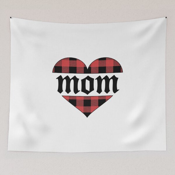 Item preview, Mom Tat Love Heart Buffalo Plaid Mama Mommy Fashion designed and sold by RonnasJackson.