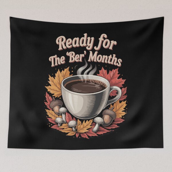 Item preview, Ready For Ber Months Fall Leaves Autumn Winter Hot Cocoa designed and sold by papertaless.
