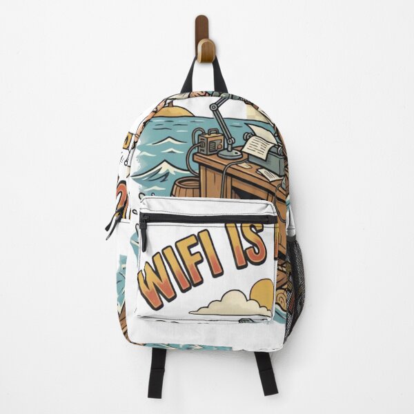Item preview, WiFi Is My Office Funny Retro Remote Work T-Shirt Design designed and sold by urbinet.