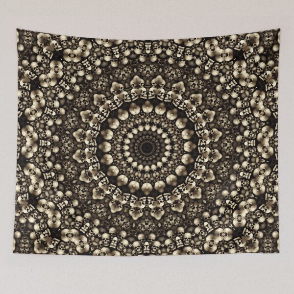 Item preview, Macabre Skulls Mandala designed and sold by cr6zym1nd.