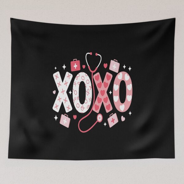 Item preview, Nurse XOXO Stethoscope Valentine RN PCT CNA Nurse Women designed and sold by RonnasJackson.