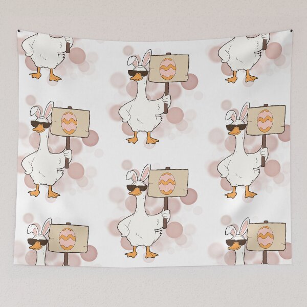 Item preview, Duck with Bunny Ears and an Easter Egg - Funny Illustration designed and sold by iamKRUK.