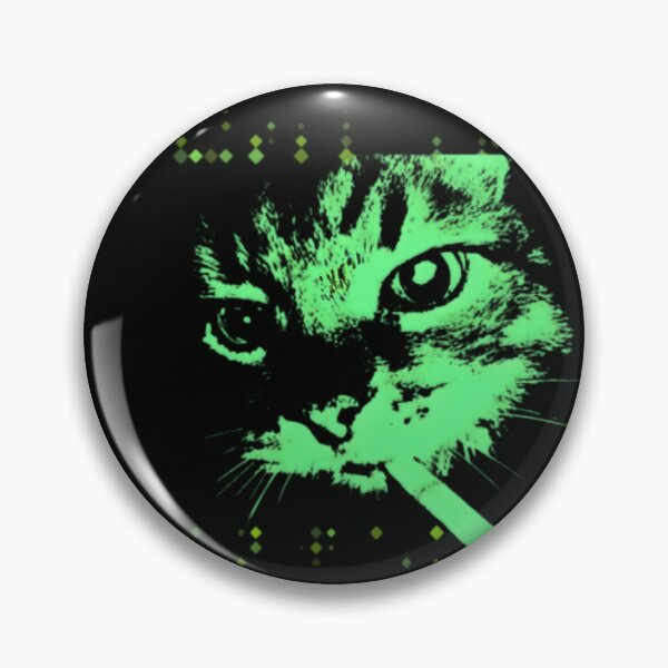 Item preview, Neon Green Cat Cyberpunk designed and sold by BOYSMHS2000.