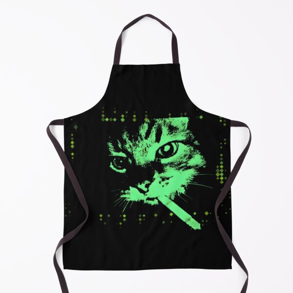 Item preview, Neon Green Cat Cyberpunk designed and sold by BOYSMHS2000.