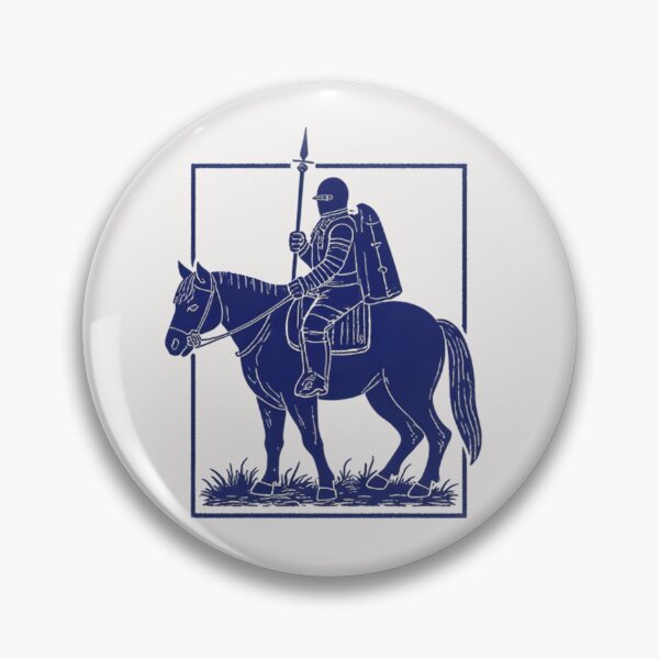 Item preview, Medieval Knight on Horse – Minimalist Warrior Silhouette Design designed and sold by Kavya Art.