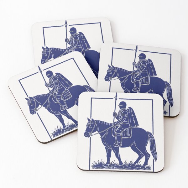 Item preview, Medieval Knight on Horse – Minimalist Warrior Silhouette Design designed and sold by Kavya Art.