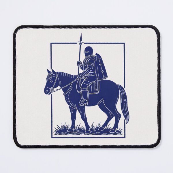 Item preview, Medieval Knight on Horse – Minimalist Warrior Silhouette Design designed and sold by Kavya Art.