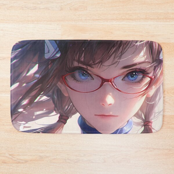 Item preview, Mari Makinami Neon Genesis Evangelion Red Glasses Close Up Focus designed and sold by 108Recordings.