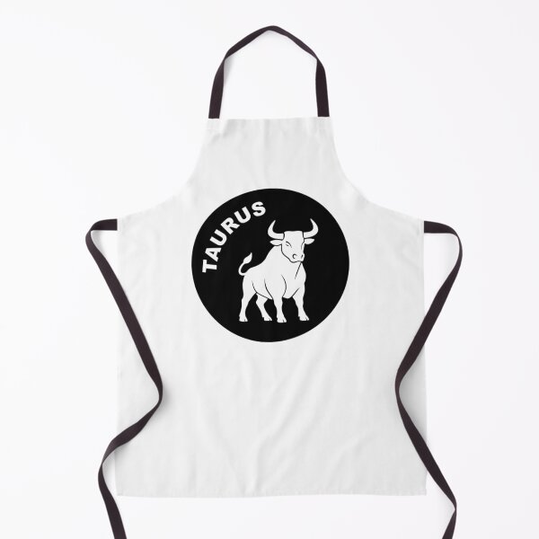 Item preview, Taurus Bull - Zodiac Sign In Negative Circle Bold Art designed and sold by The Bold Line Studio.
