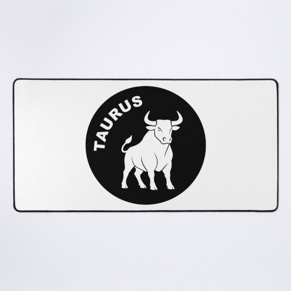 Item preview, Taurus Bull - Zodiac Sign In Negative Circle Bold Art designed and sold by The Bold Line Studio.
