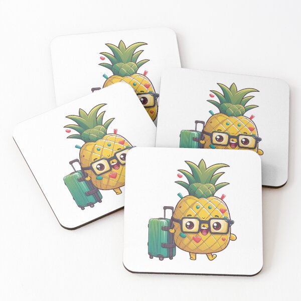 Item preview, Pineapple Travel Glasses Suitcase Kawaii Pineapple Travel Funny Summer Gift designed and sold by CLC54.