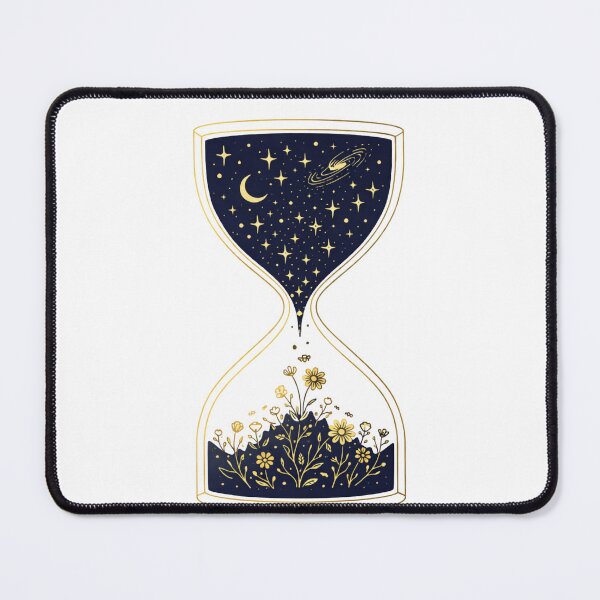 Item preview, Grow At Your Own Pace - Minimalist Galaxy Hourglass Art designed and sold by Antonrec86.